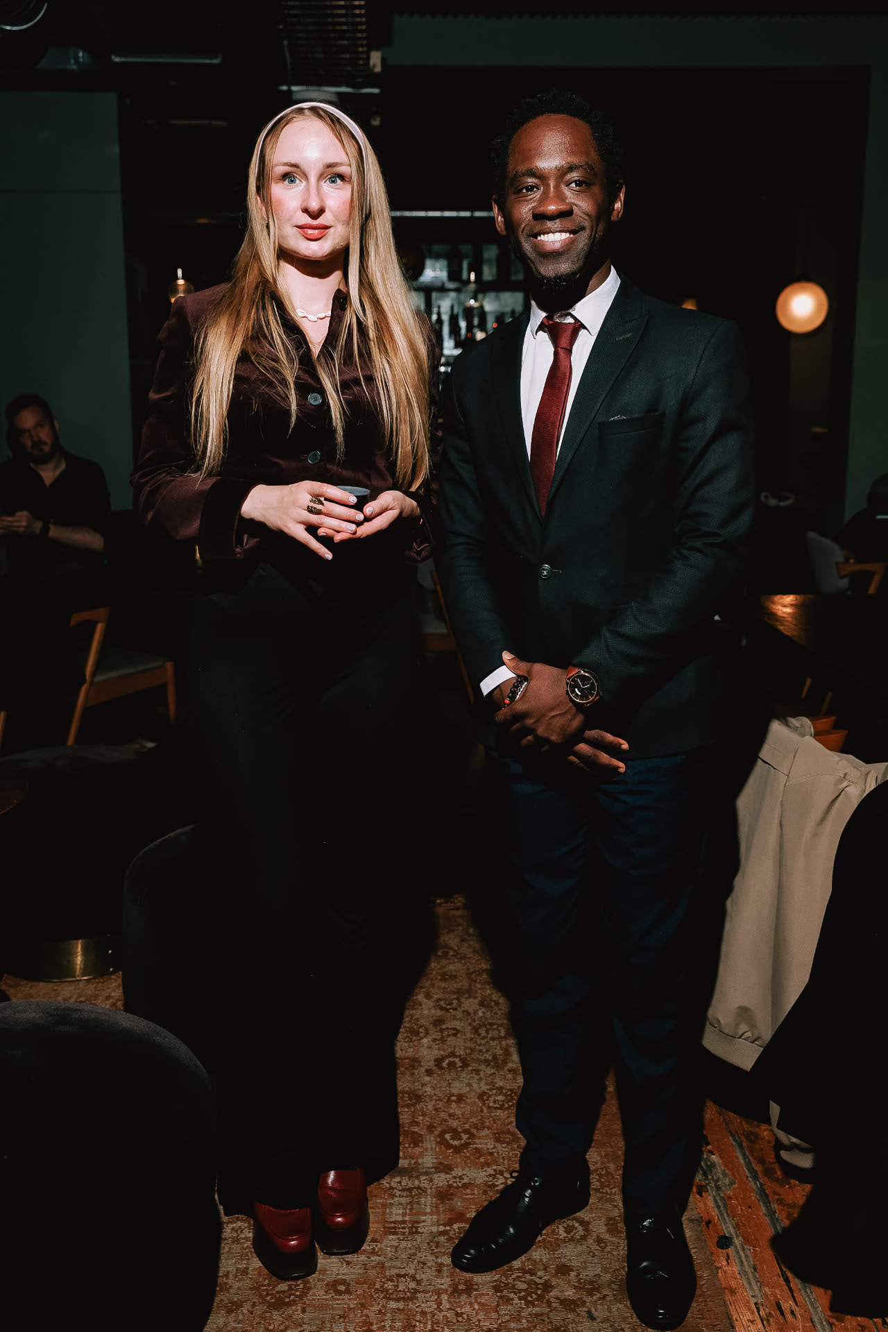 Steven Dossou hosting a founders and investors evening